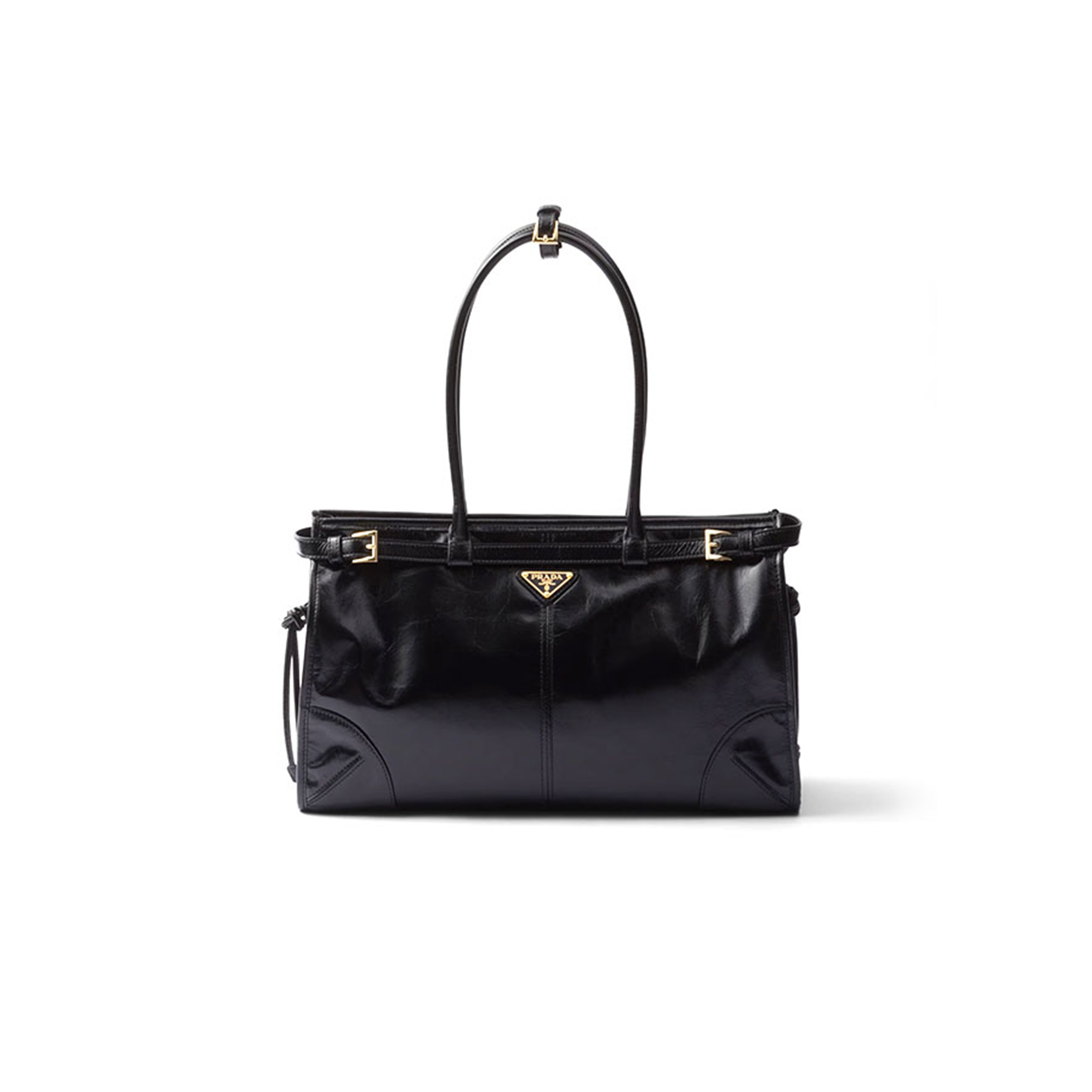 PRADA BONNIE LARGE LEATHER HANDBAG 1BA433 (38*24*12cm)
